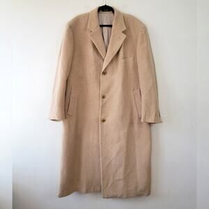 Palph Ralph Lauren Camel Wool Long Men's Coat Topcoat 48R